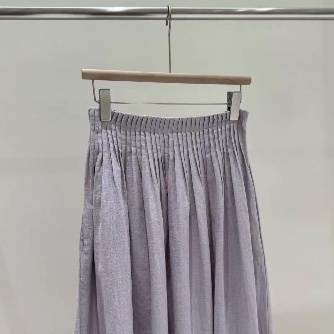 Wholesal Handmade-Inspired Natural Cotton Linen Skirt MOQ 10 Pieces 2795 - Image 4