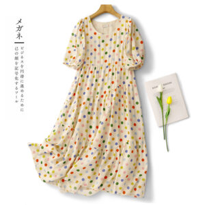 Custom Wholesale Linen Floral Dress for Women  Summer Dress | Handmade-Inspired Natural Cotton Linen Dress – MOQ 10 Pieces 2759
