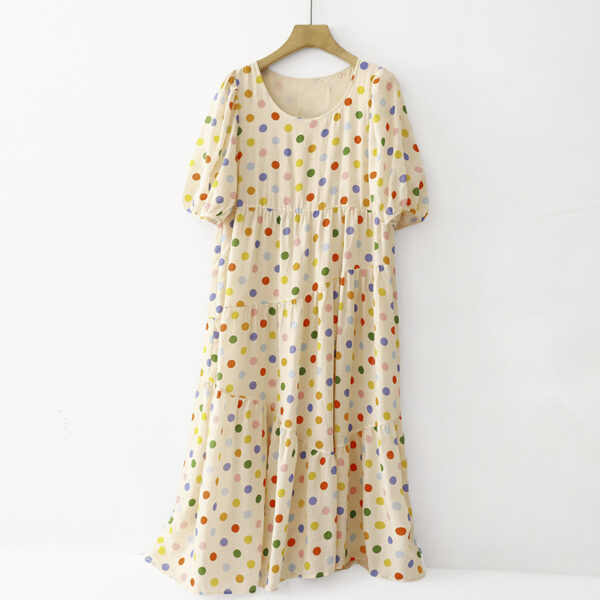 Custom Wholesale Linen Floral Dress for Women  Summer Dress | Handmade-Inspired Natural Cotton Linen Dress – MOQ 10 Pieces 2759 - Image 3