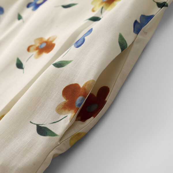 Custom Wholesale Red Floral Dress for Women  Summer Dress | Handmade-Inspired Natural Cotton Linen Dress – MOQ 10 Pieces 2787 - Image 3